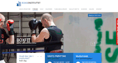 Desktop Screenshot of bokseinstituttet.dk